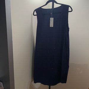 Shims printer silk crepe dress